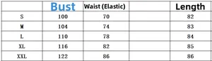 Detailed size chart for V-neck ribbed romper with waist measurements for sizes S to XXL
