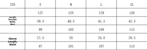 Detailed size chart for women's V-neck floral maxi dress showing S to XL measurements