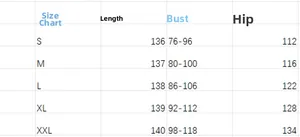 Detailed size chart showing bust and length measurements for V-neck wide leg jumpsuit