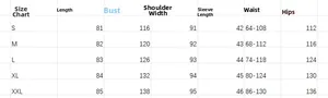 Detailed size chart for striped short sleeve romper with measurements from S to XXL