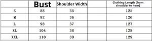 Size chart for women's halter jumpsuit showing bust, shoulder, and length measurements