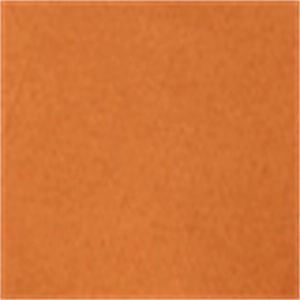 Macro shot of bright orange leather texture on French style tailored dress waist