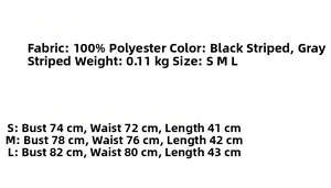 Size chart for halter vest including measurements for chest, waist, and length