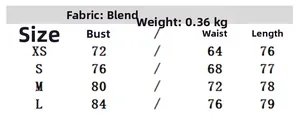 Detailed size chart for polka dot romper dress including bust and waist measurements