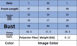 Detailed size guide table for women crochet knit crop top with specific measurements
