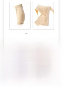 Detail of wire-free sports bra featuring X-shaped back support and seamless construction
