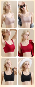 Collection de soutiens-gorge grande taille sans couture en rose nu, bordeaux et noir