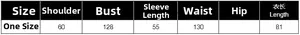 Size chart showing shoulder, bust, and sleeve measurements for women's casual shirt