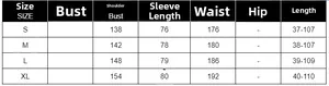 Size guide with bust, waist, and length measurements for sleeveless summer blouse