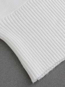 White ribbed knit tube top for beach vacation with soft textured fabric detail