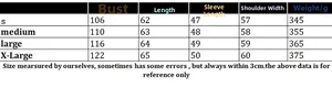 Size chart for women's V-neck knit sweater with bust, length, and weight specifications