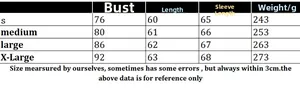 Size chart for women square neck long sleeve knit sweater with bust and length measurements