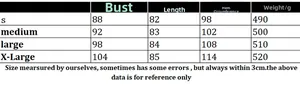 Comprehensive size chart for women long sleeve high neck hollow knit sweater dress
