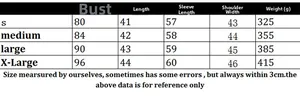 Detailed size chart for women's V-neck short cardigan with specific measurements