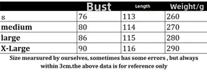 Detailed size chart for cut-out slit beach dress showing measurements from S to XL