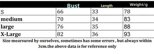 Size chart for knot twist camisole two-piece set detailing bust and length in cm