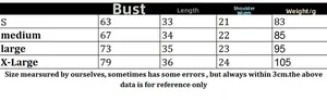 Detailed size guide table for women's two-piece knitted crop top with specific measurements