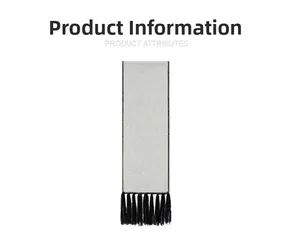 Detail showing grey metallic fabric texture with black stitching and long tassels