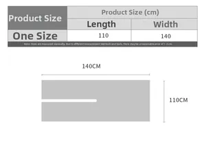 Guide des tailles de poncho : 110 cm de long et 140 cm de large avec mesures précises
