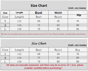 Detailed size guide table for lace maxi dress featuring bust, waist, and length measurements