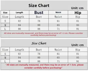 Detaillierte Größentabelle für ärmelloses One-Shoulder-Kleid mit Maßen für S, M und L in cm