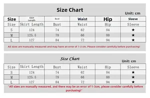 Detailed size chart for women's sleeveless mesh maxi dress showing S, M, L measurements