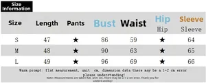 Size chart for polka dot chiffon top with detailed S, M, L measurements in centimeters