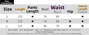 Size guide table for leopard print backless lace dress showing S, M, L dimensions