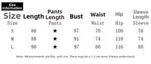 Size chart for autumn crew neck mini dress featuring bust waist and hip measurements