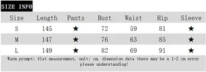 Size chart table for slim fit bodycon dress with bust, waist, and hip measurements in cm
