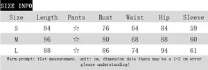 Detailed size chart for solid color pleated bodycon dress with S, M, L measurements