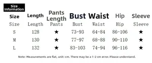 Detailed size chart for lace-up dress showing length, bust, waist, and hip measurements