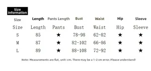 Size chart for sleeveless backless slim fit dress with measurements for S M L sizes