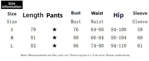 Detailed sizing chart for V-neck slim-fit mini dress showing S, M, L measurements in cm