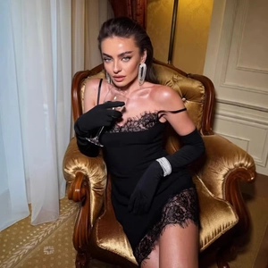 Sexy Black Lace Trim Satin Cami Mini Dress Backless Slim Fit Bodycon Party Clubwear Night Out For Women