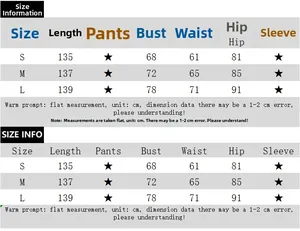 Detailed size guide table for sleeveless V-neck high slit maxi dress with S, M, L specs