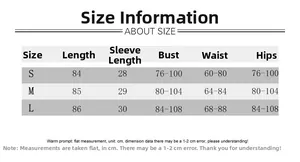 Detailed size chart in centimeters for sexy ruched bodycon dress showing S M L dimensions