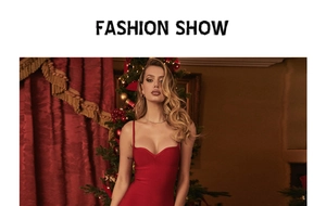 Detail of red bandage dress featuring sweetheart neckline and textured bodycon fabric