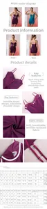 Tableau des tailles pour robe moulante dos nu avec détails bustier et mesures