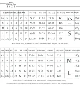 Detailed size chart for hollow out maxi dress with bust, waist, and hip measurements in cm
