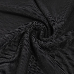 Detail of premium black mesh fabric with fine net structure for summer dress