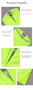 Detail of neon green mesh dress with sequins, invisible zipper and soft lining