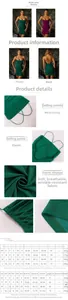 Detailed size chart for sexy backless mesh mini dress with bust and waist measurements