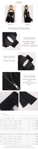 Guida alle taglie dettagliata per top a corsetto in mesh con misure internazionali