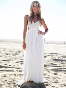 Abito Premaman Maxi in Pizzo Bianco Schiena Scoperta Boho Raso Abito Lungo per Servizio Fotografico Gravidanza Spiaggia