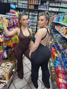 Women's leopard print slim fit jumpsuit with racerback and flared legs in two colors
