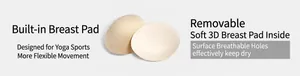 Close-up of breathable removable padding insert for sports yoga bra with micro pores