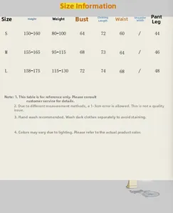 Size chart for halter bodysuit yoga wear showing height weight bust waist and hip measurements