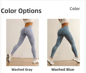 Détail du pantalon de yoga taille haute avec ceinture en V et effet galbant fessier