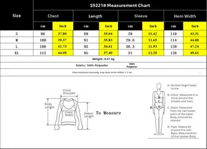 Detailed size chart for women texture shirt dress with measurements in cm and inches
